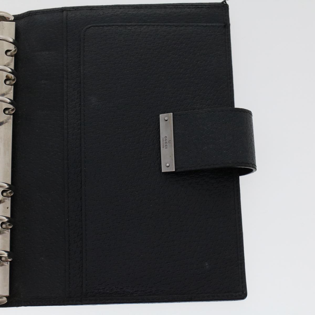 GUCCI GG Canvas Day Planner Cover Canvas Black 115241 am4862