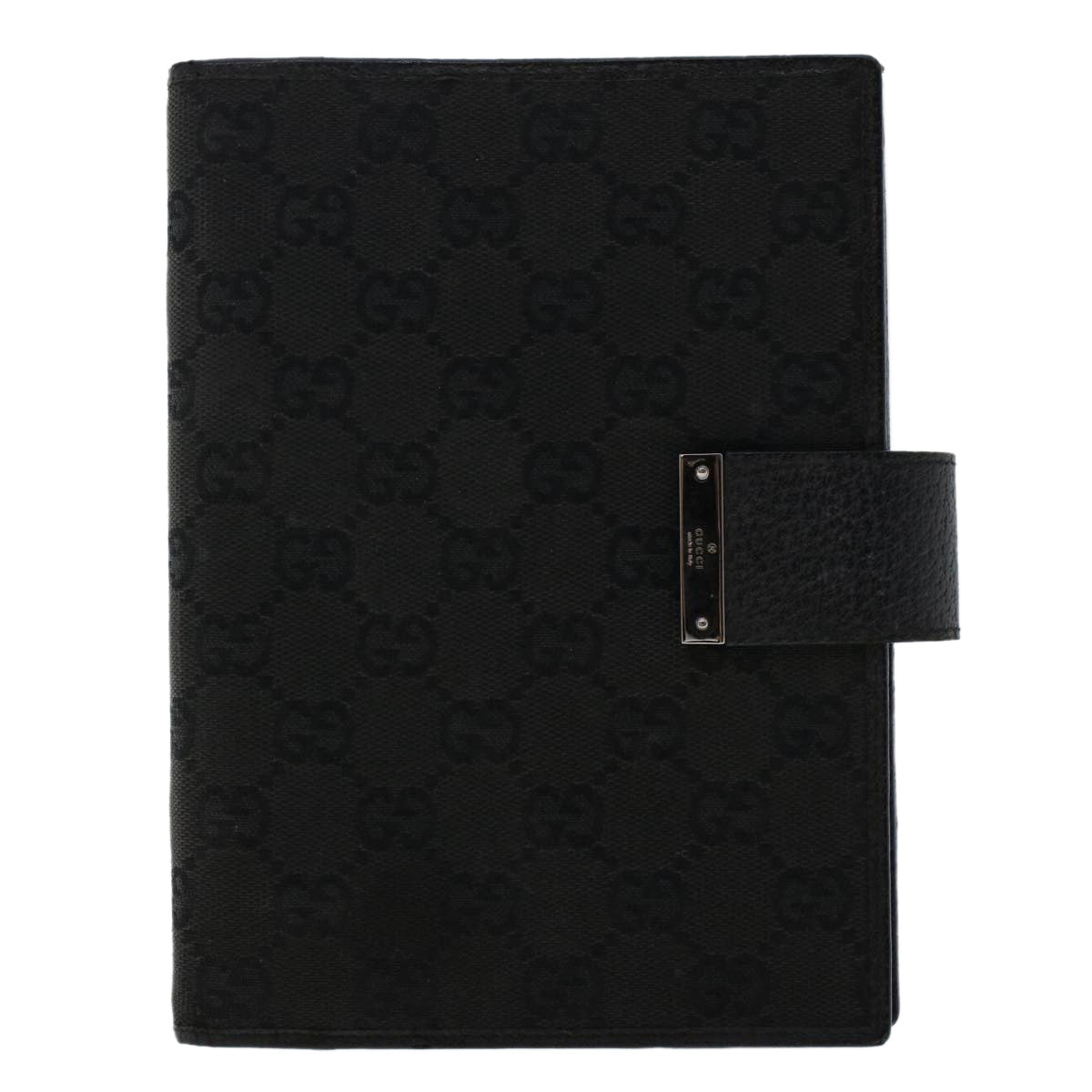 GUCCI GG Canvas Day Planner Cover Canvas Black 115241 am4862