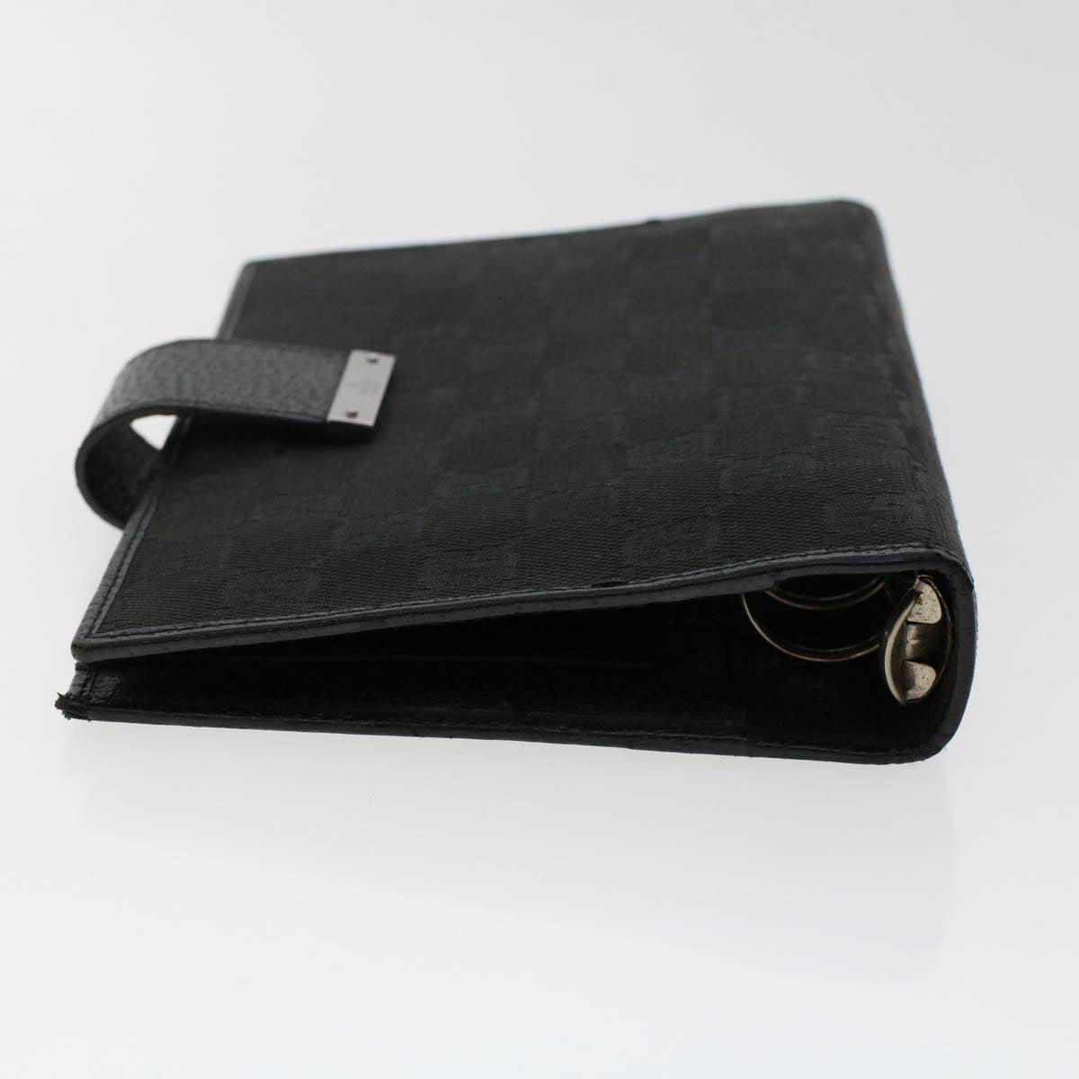 GUCCI GG Canvas Day Planner Cover Canvas Black 115241 am4862