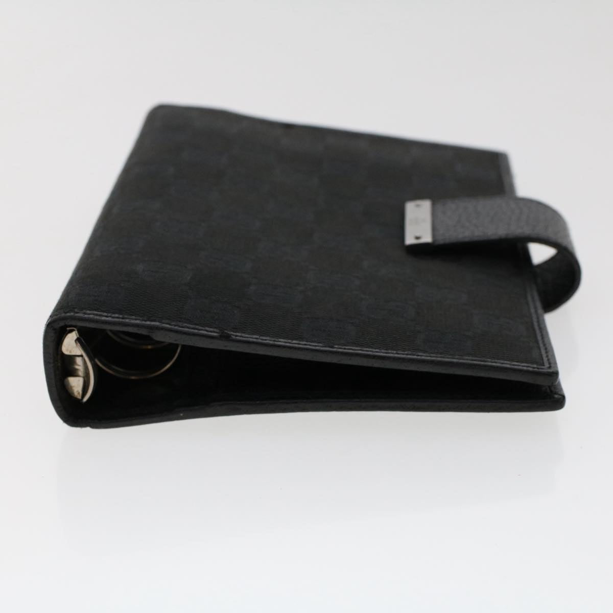 GUCCI GG Canvas Day Planner Cover Canvas Black 115241 am4862