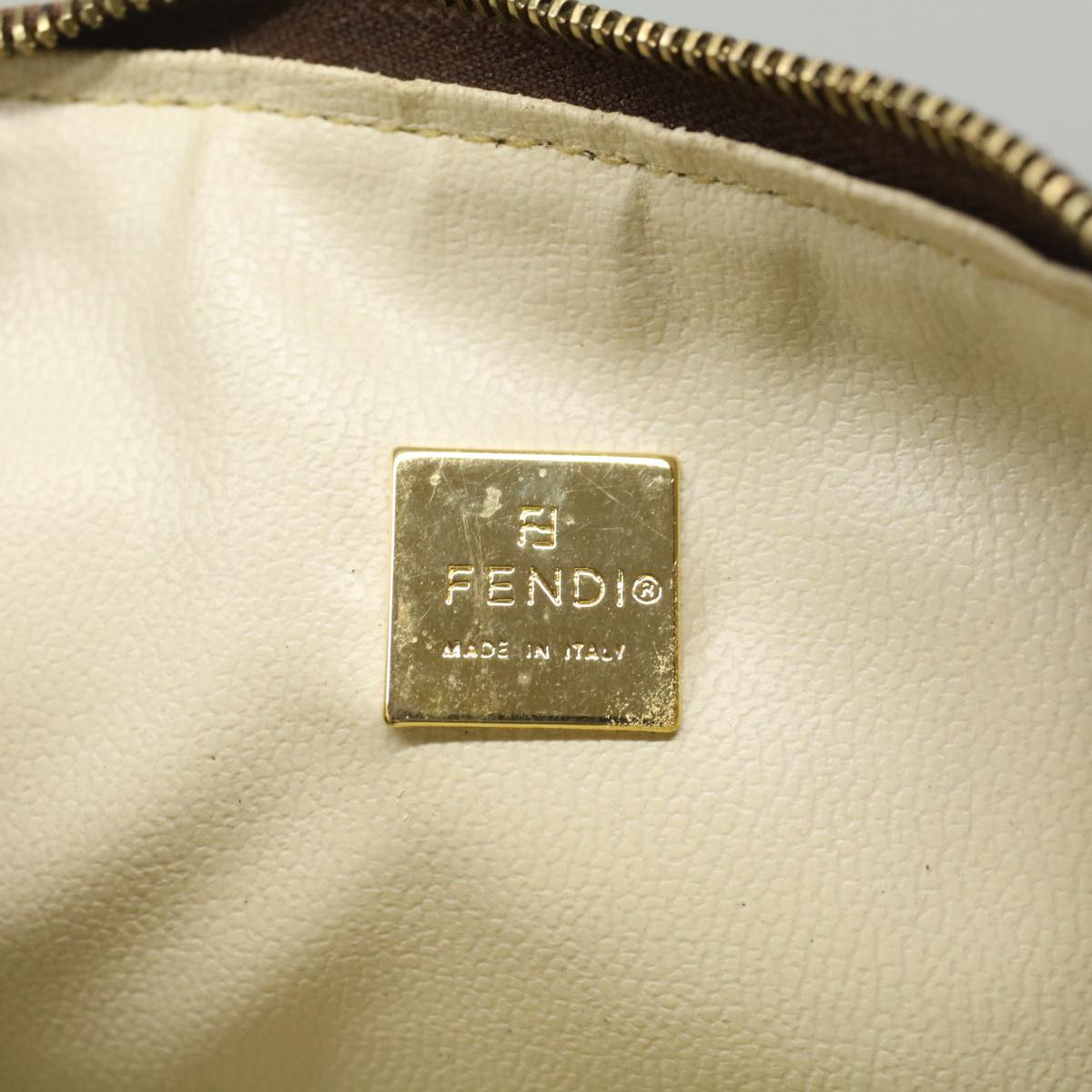 FENDI Zucchino Canvas Hand Bag Beige am4889