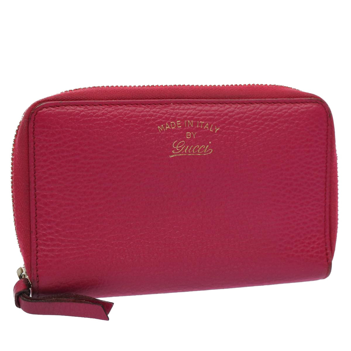 GUCCI Swing Wallet Leather Pink 354497 am4913