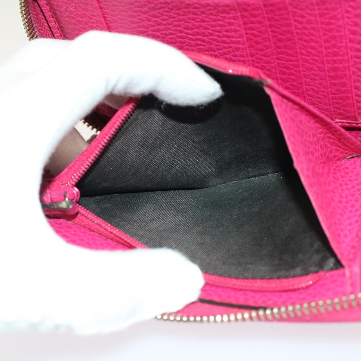 GUCCI Swing Wallet Leather Pink 354497 am4913