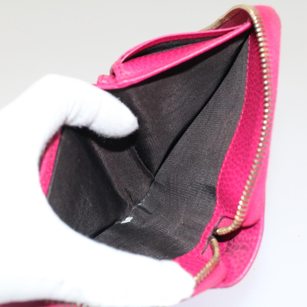 GUCCI Swing Wallet Leather Pink 354497 am4913