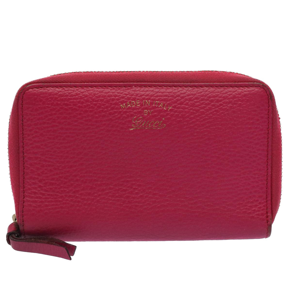GUCCI Swing Wallet Leather Pink 354497 am4913
