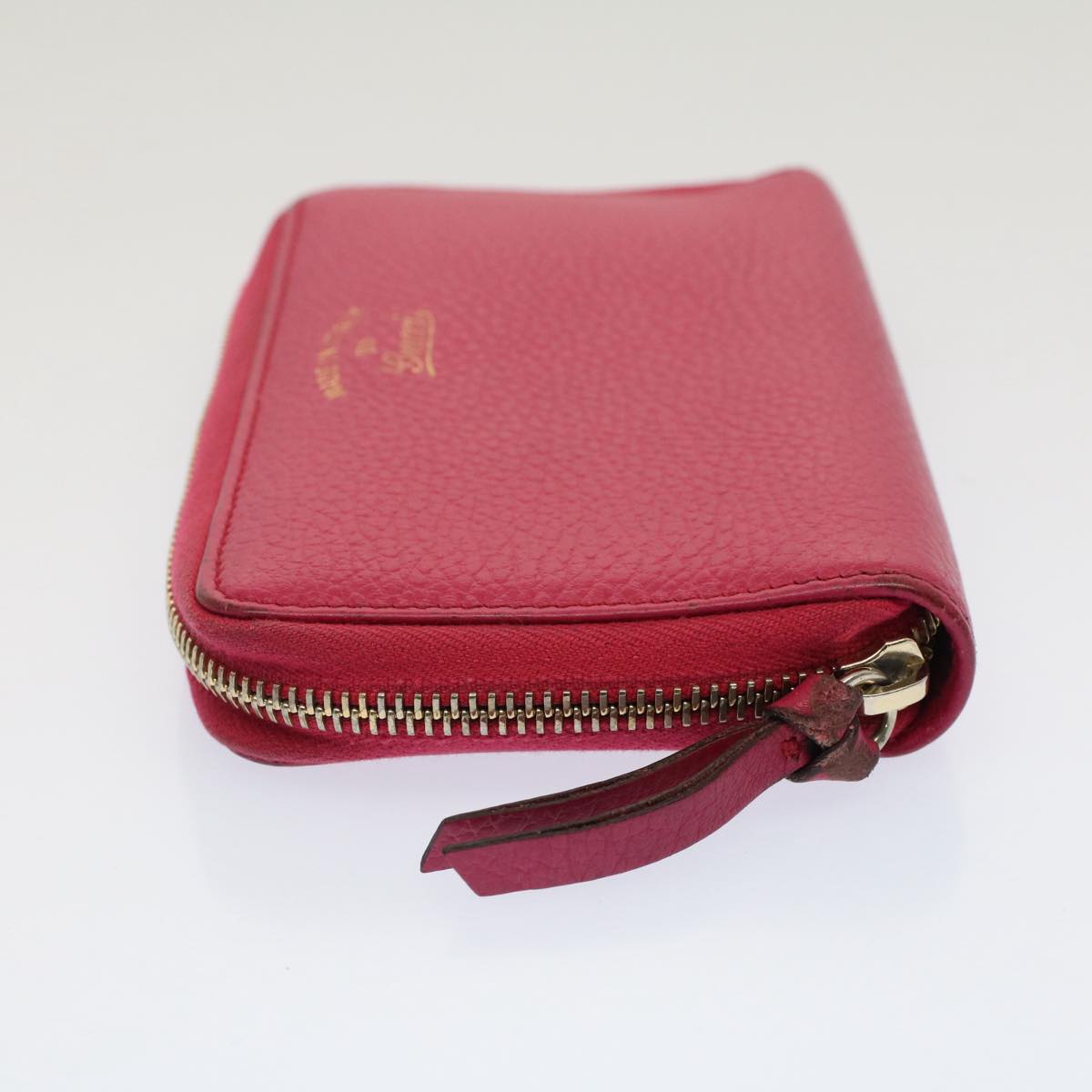 GUCCI Swing Wallet Leather Pink 354497 am4913