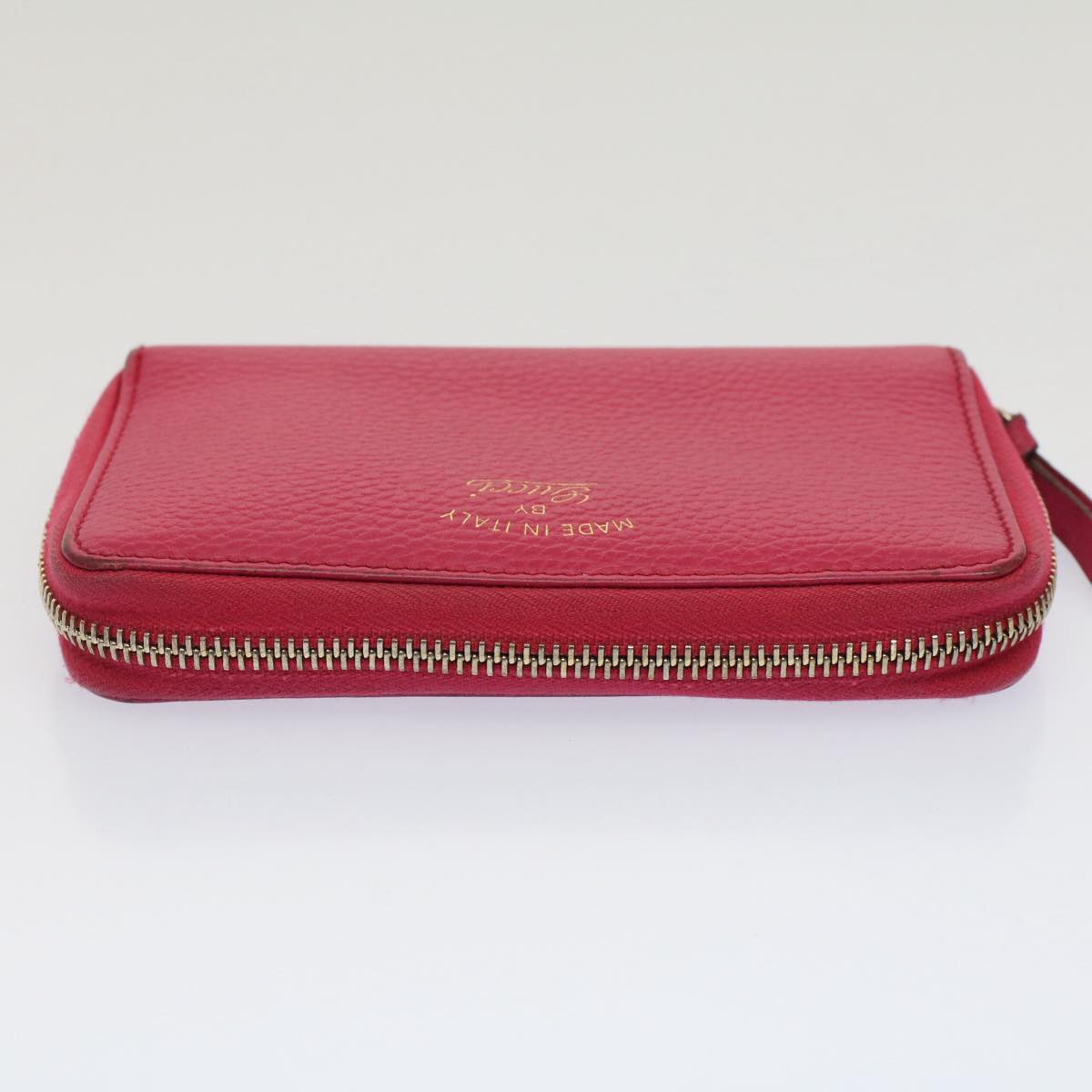 GUCCI Swing Wallet Leather Pink 354497 am4913