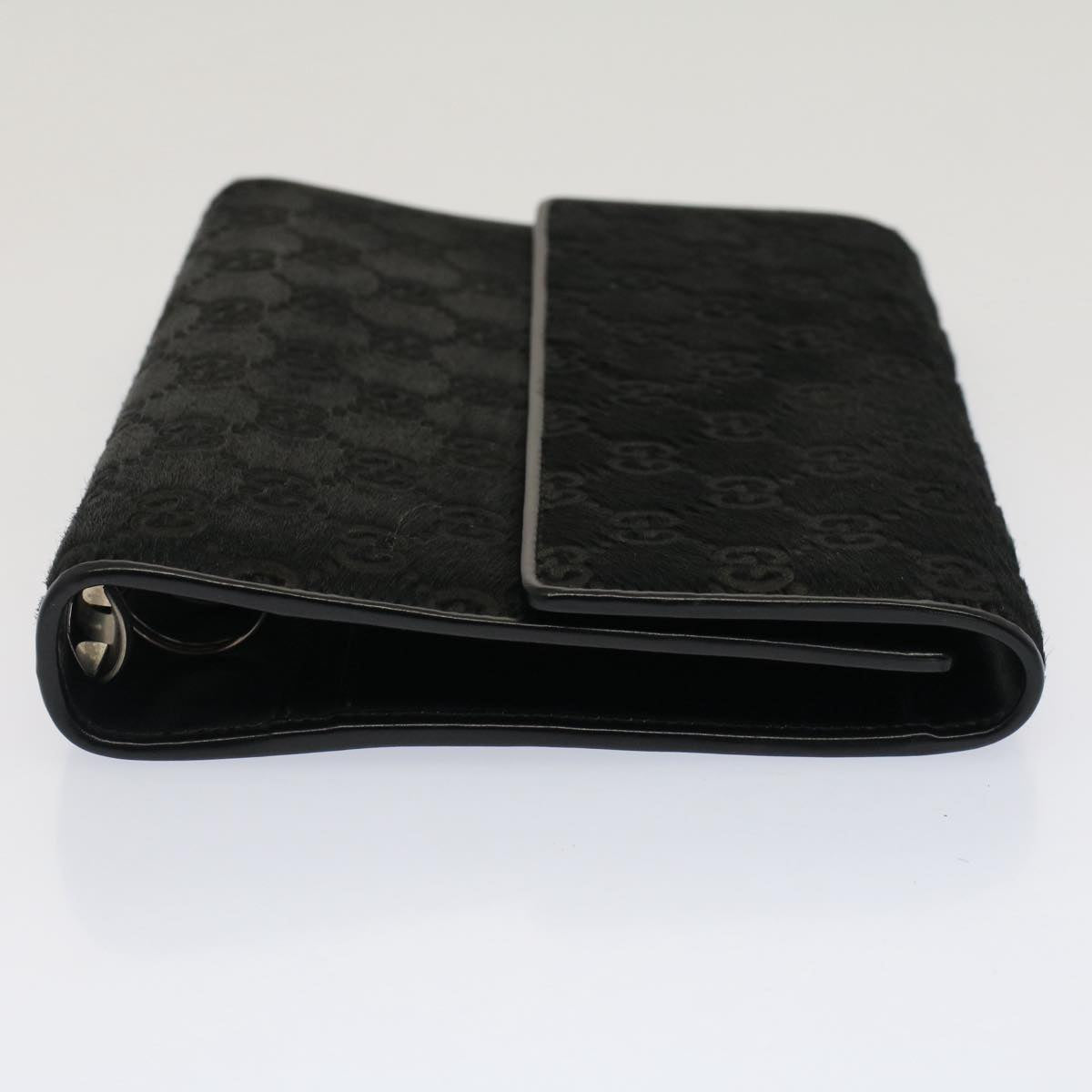 GUCCI GG Canvas Day Planner Cover Outlet Harako leather Black am4921