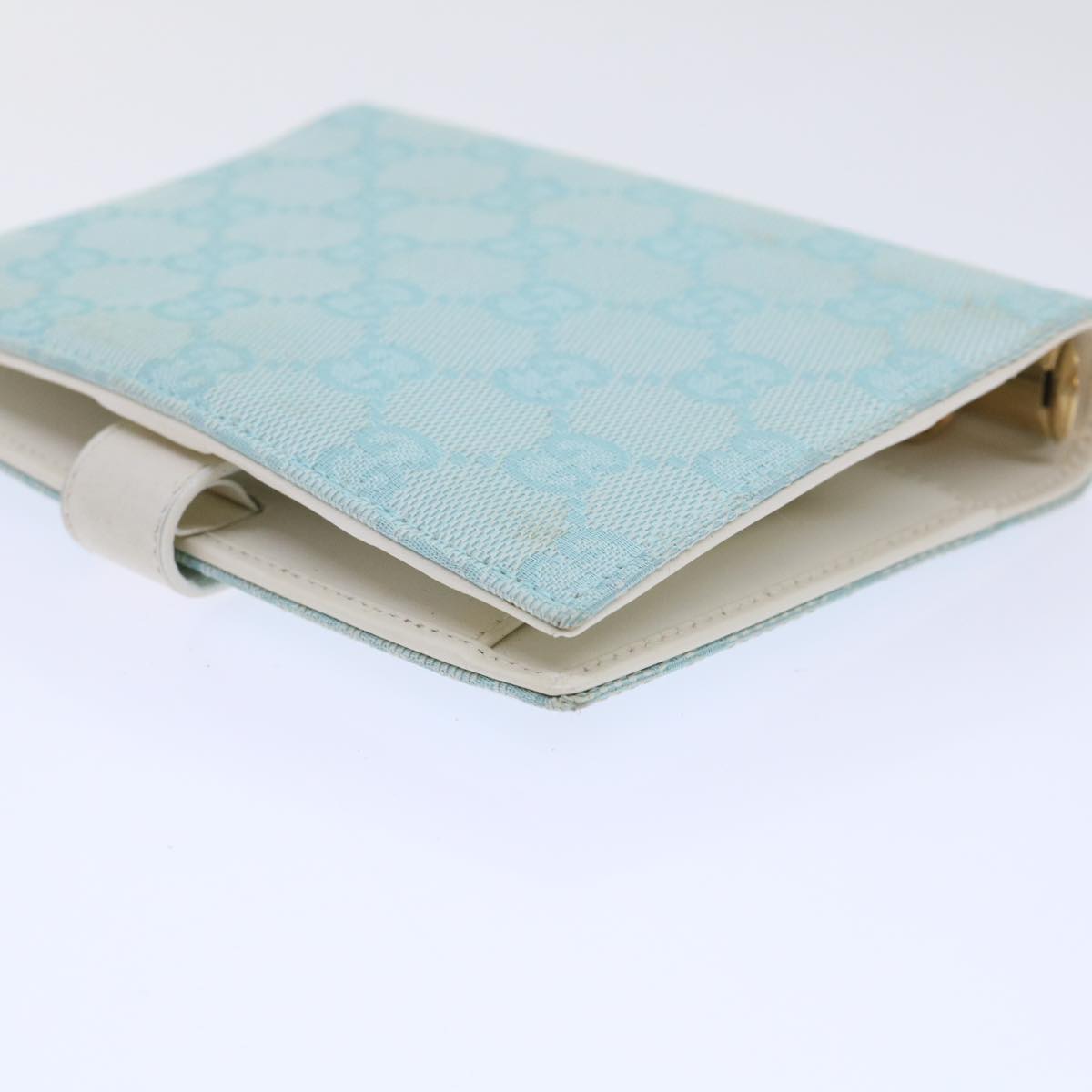 GUCCI GG Canvas Day Planner Cover Blue 031 0416 0918 am4984