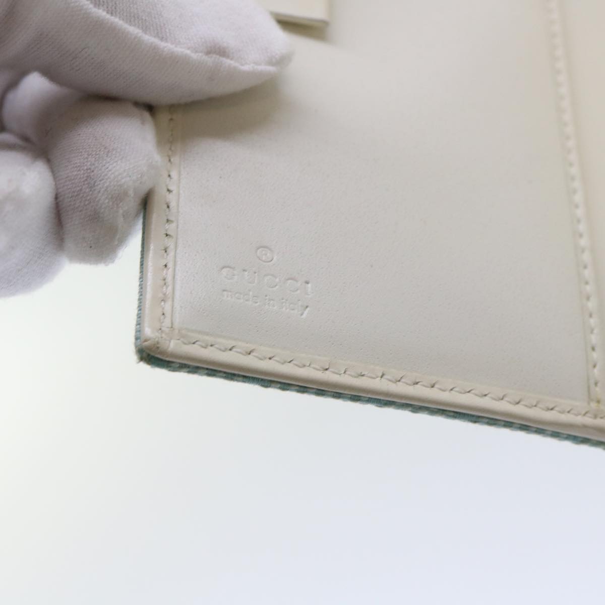 GUCCI GG Canvas Day Planner Cover Blue 031 0416 0918 am4984