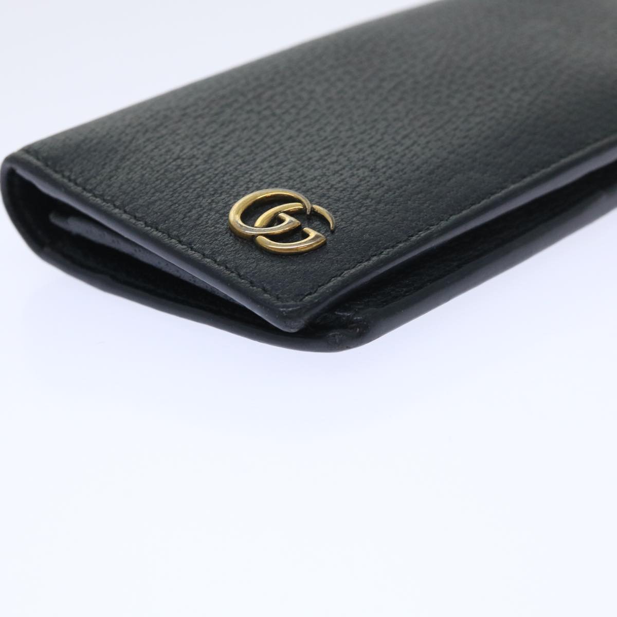 GUCCI GG Marmont Wallet Leather Black am4987