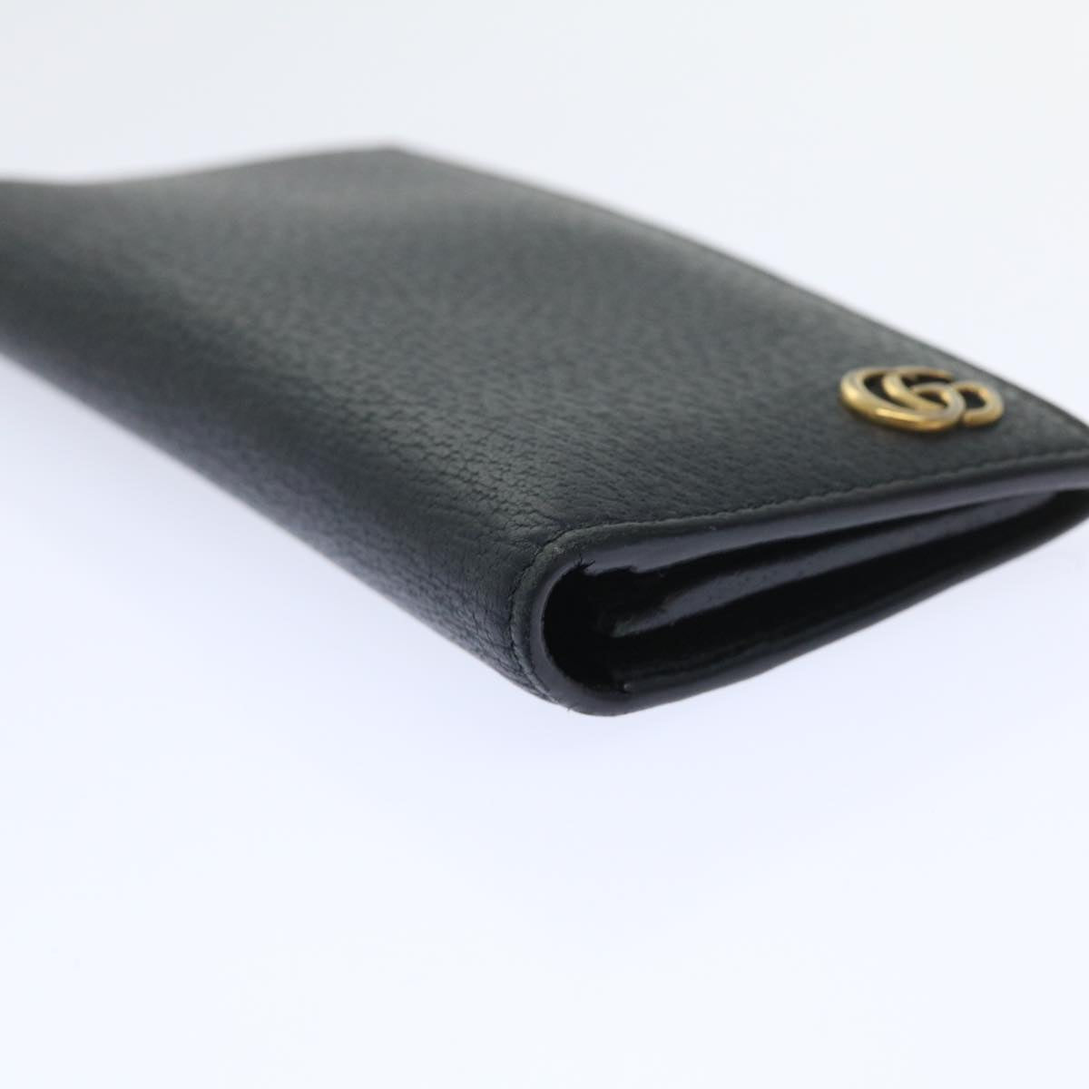 GUCCI GG Marmont Wallet Leather Black am4987