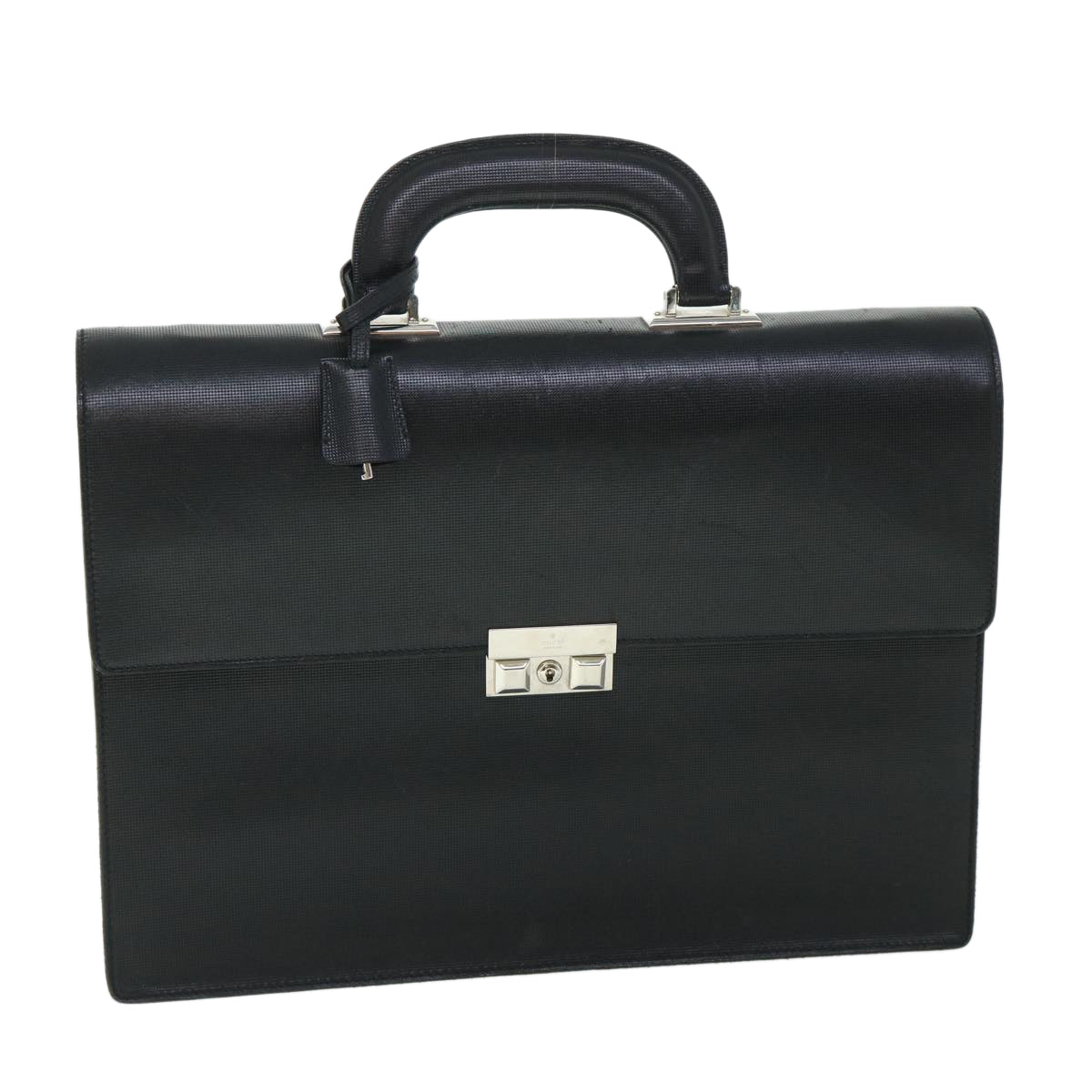GUCCI Briefcase Leather Black am4997