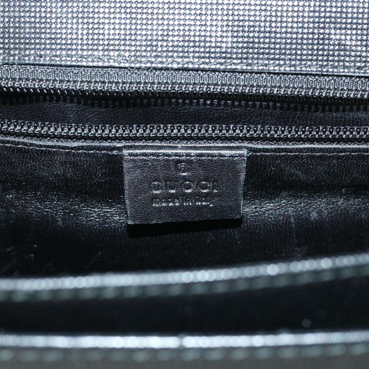 GUCCI Briefcase Leather Black am4997