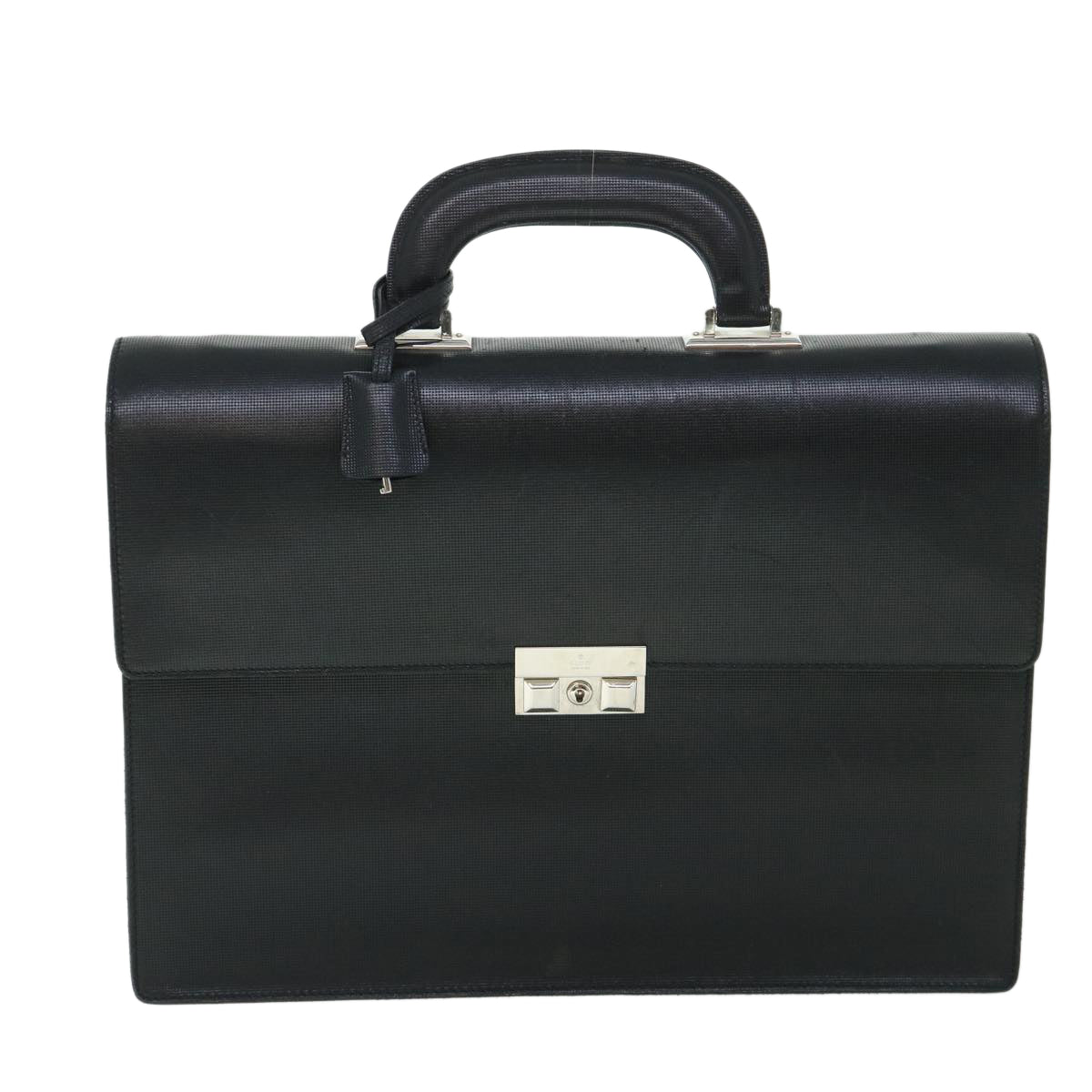 GUCCI Briefcase Leather Black am4997