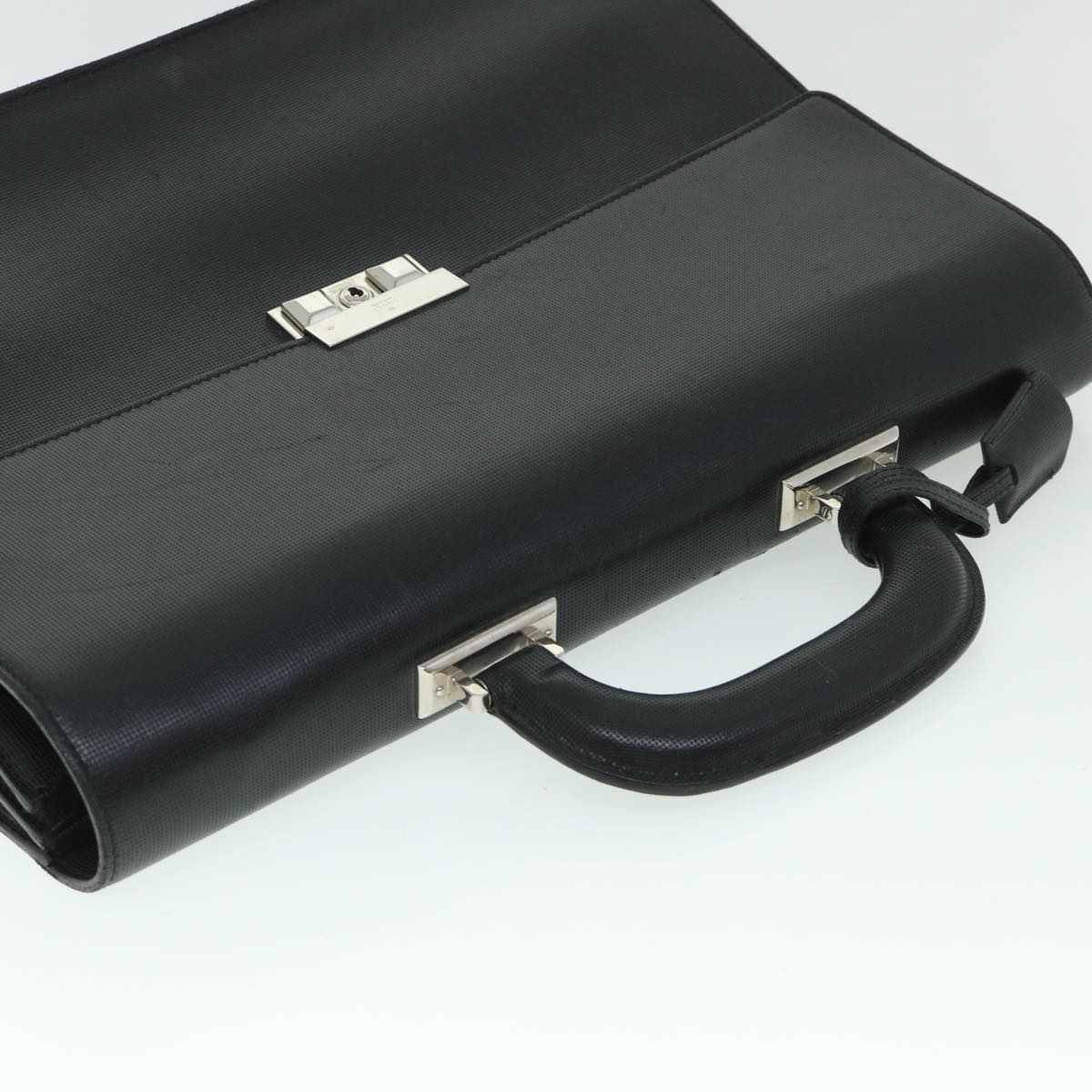GUCCI Briefcase Leather Black am4997