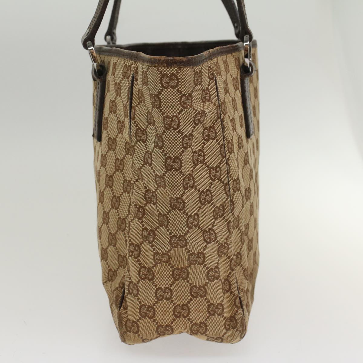 GUCCI GG Canvas Tote Bag Beige 113017 am5049