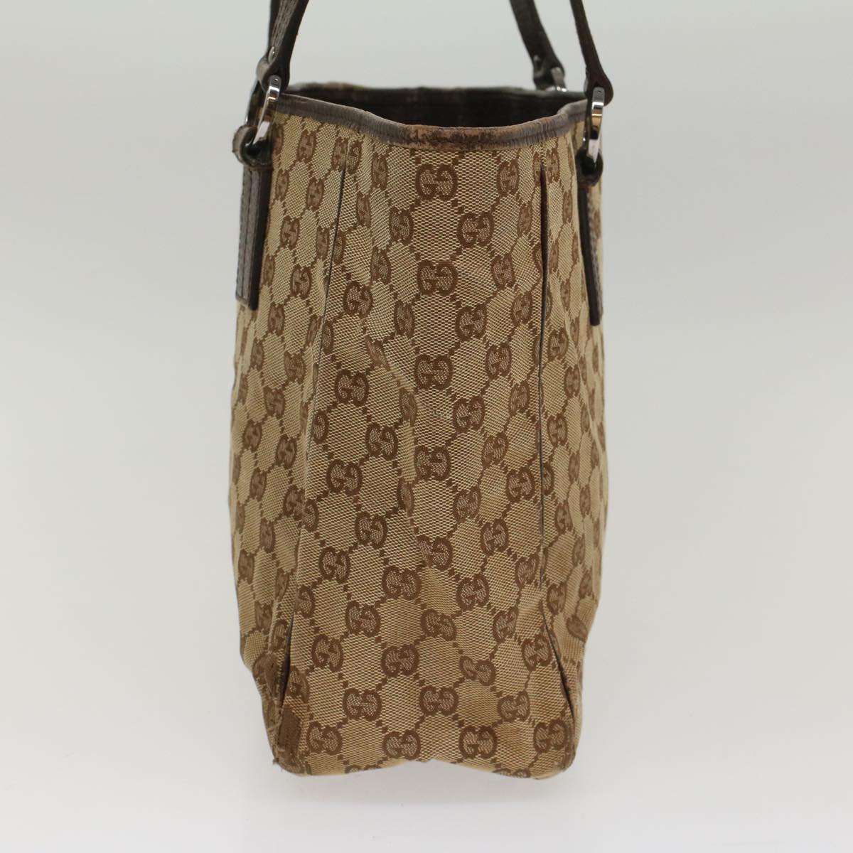 GUCCI GG Canvas Tote Bag Beige 113017 am5049