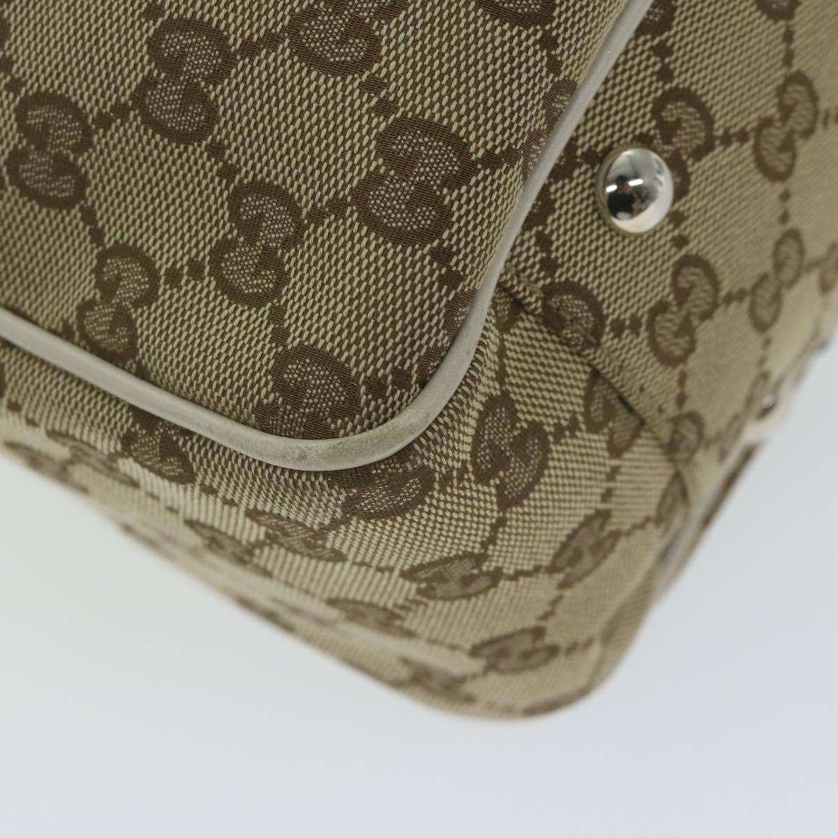 GUCCI GG Canvas GG Twins Tote Bag Beige 232957 am5445
