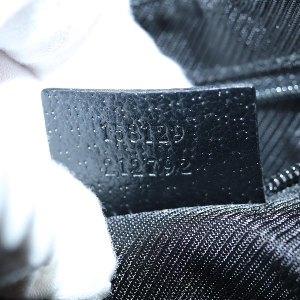 GUCCI GG Canvas Pouch Black 153129 am6148