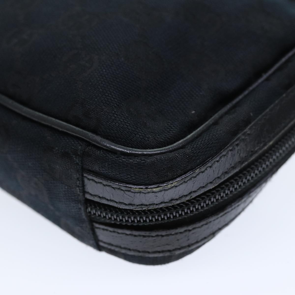 GUCCI GG Canvas Pouch Black 153129 am6148
