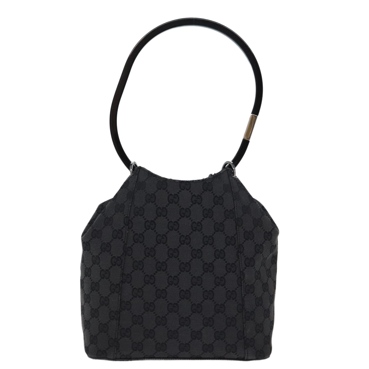 GUCCI GG Canvas Hand Bag Black 001 3750 am6155