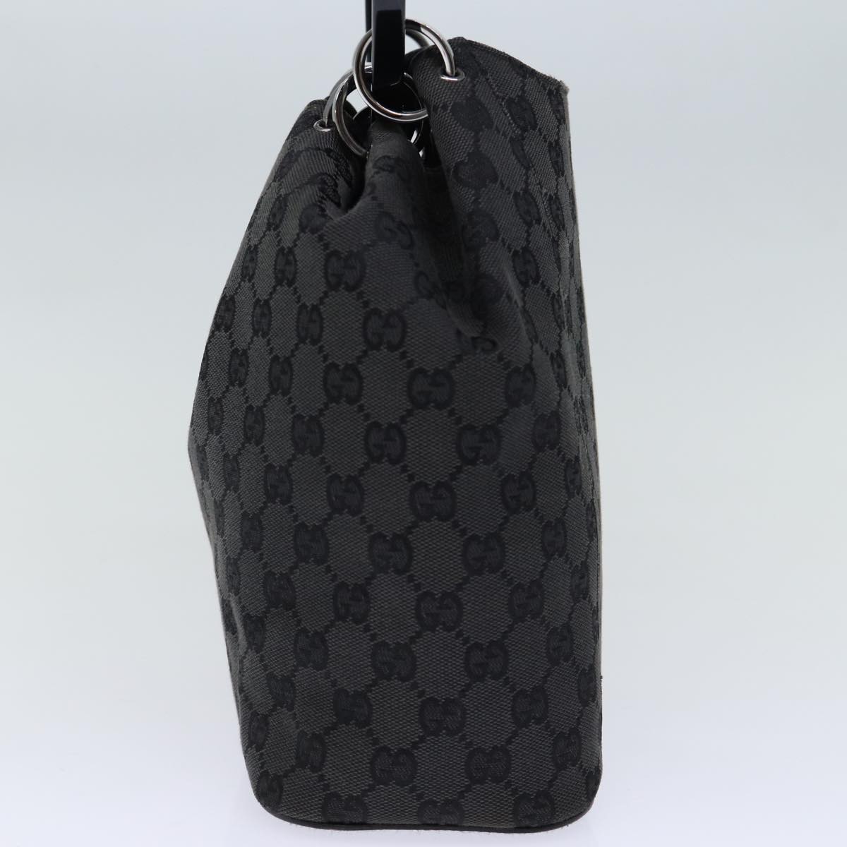 GUCCI GG Canvas Hand Bag Black 001 3750 am6155