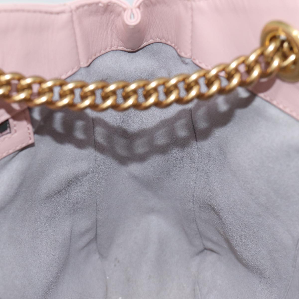 GUCCI GG Marmont Chain Shoulder Bag Pink 443501 am6172