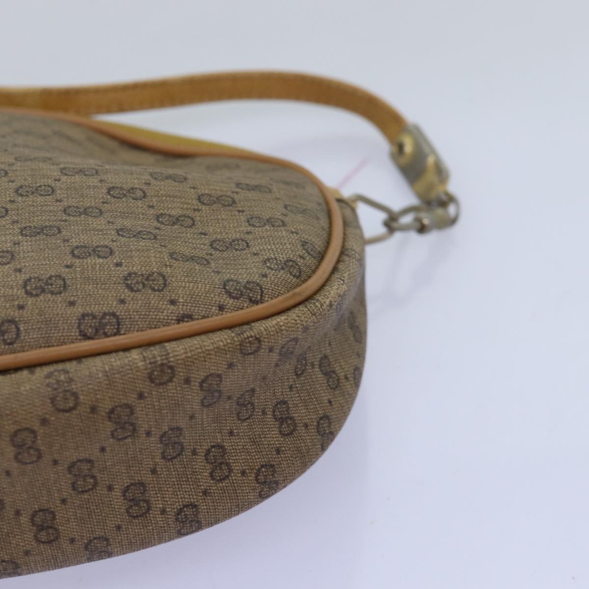 GUCCI Micro GG Supreme Shoulder Bag PVC Beige am6185