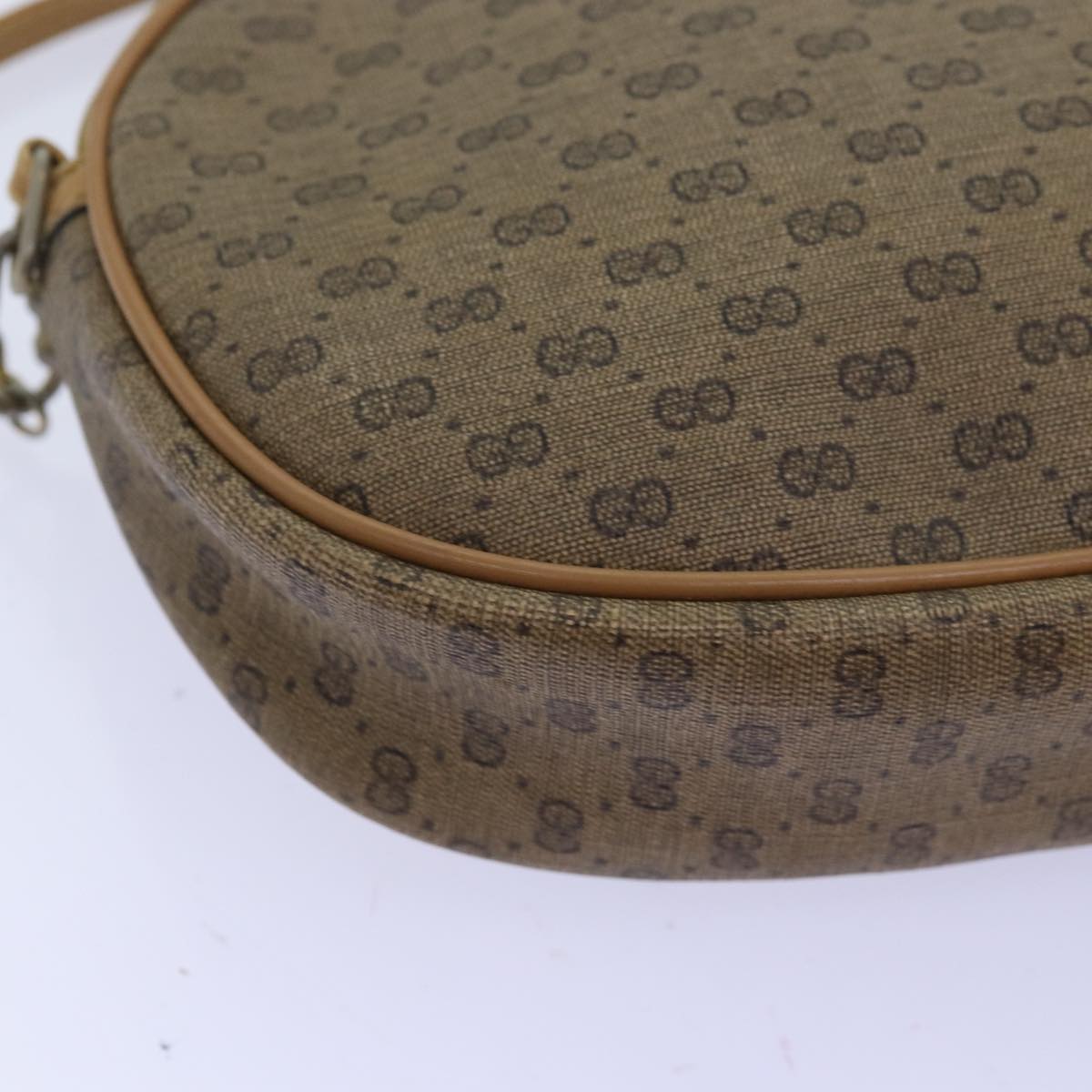 GUCCI Micro GG Supreme Shoulder Bag PVC Beige am6185