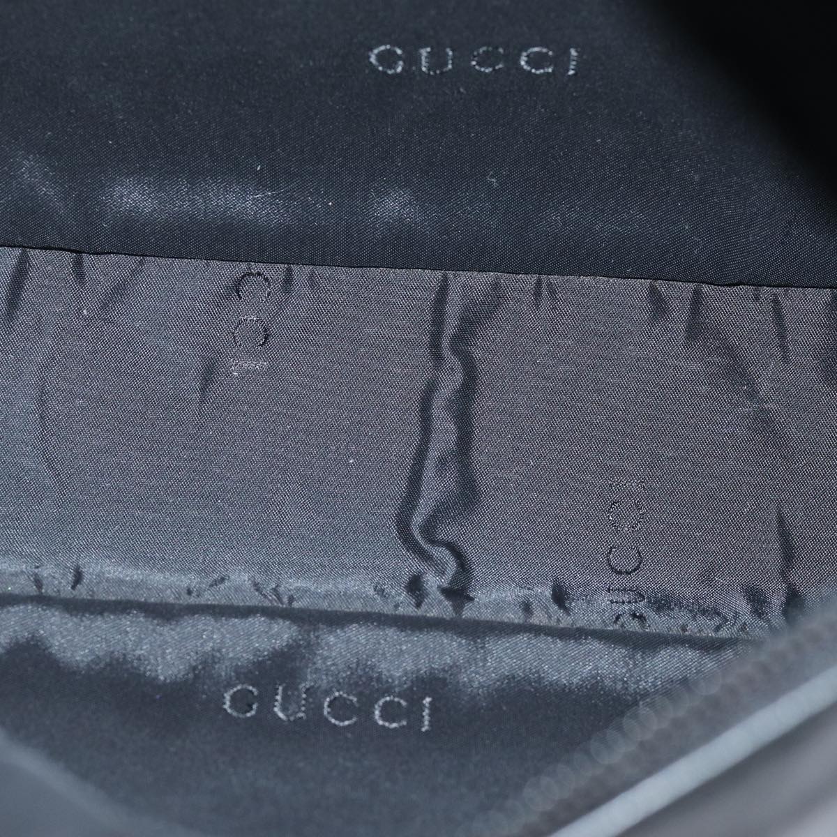 GUCCI Bamboo Shoulder Bag Leather Black 001 3865 am6186