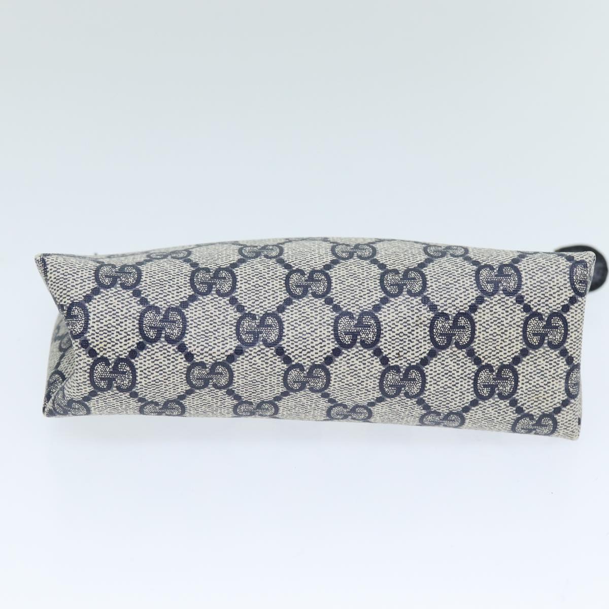 GUCCI GG Supreme Pouch PVC Leather Navy 89 01 020 am6188