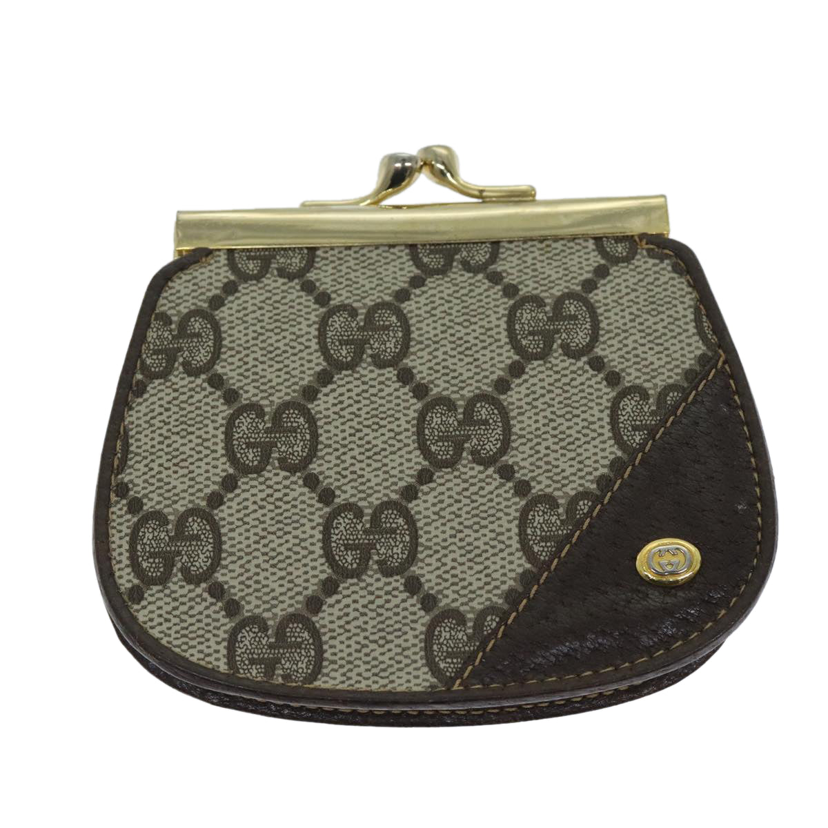 GUCCI GG Supreme Coin Purse PVC Beige 64 03 114 am6199