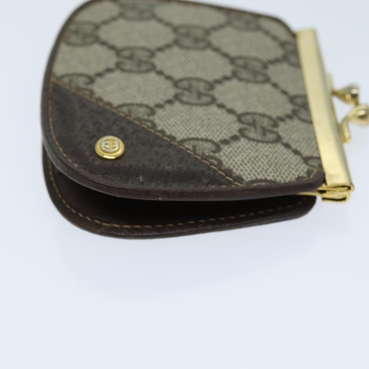 GUCCI GG Supreme Coin Purse PVC Beige 64 03 114 am6199