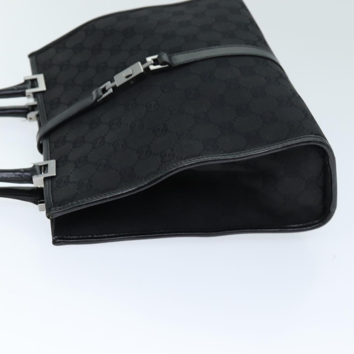 GUCCI Jackie GG Canvas Hand Bag Black 01715 3444 am6221