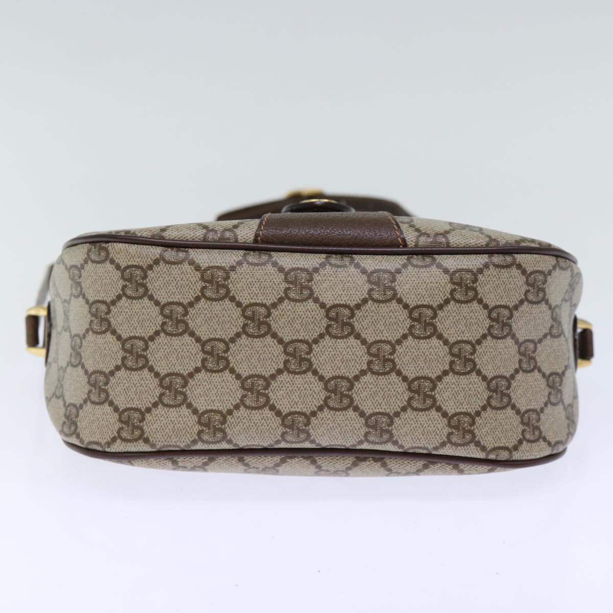 GUCCI GG Supreme Web Sherry Line Shoulder Bag Beige Red 89 02 032 am6223