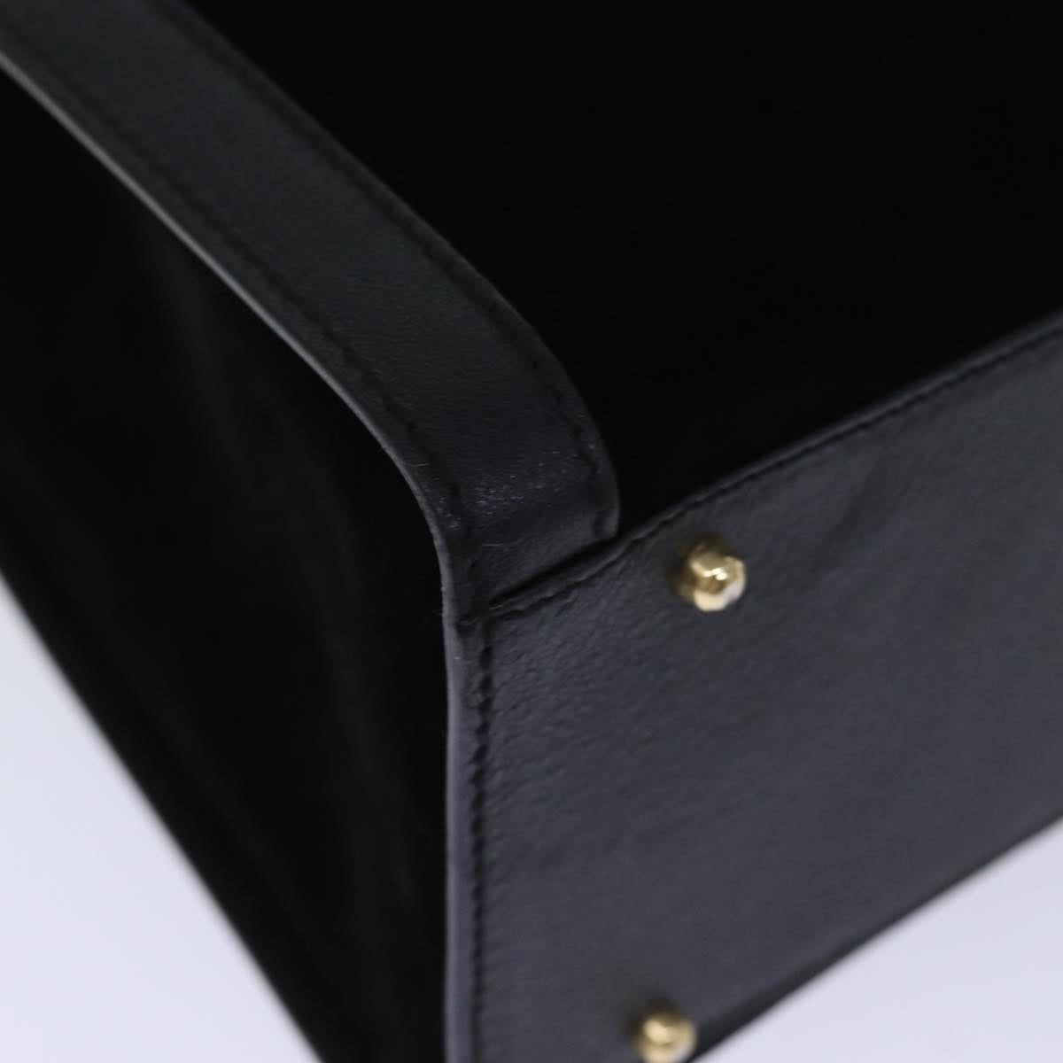 GUCCI Bamboo Hand Bag Suede Leather Black 002 123 0260 am6224