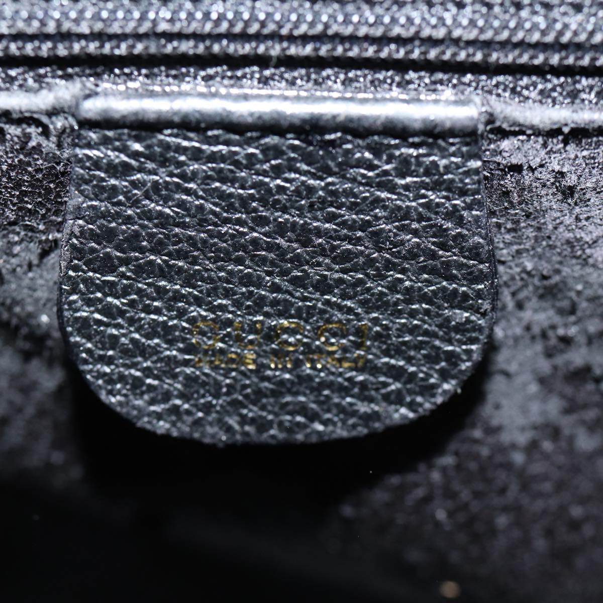 GUCCI Bamboo Hand Bag Suede Leather Black 002 123 0260 am6224