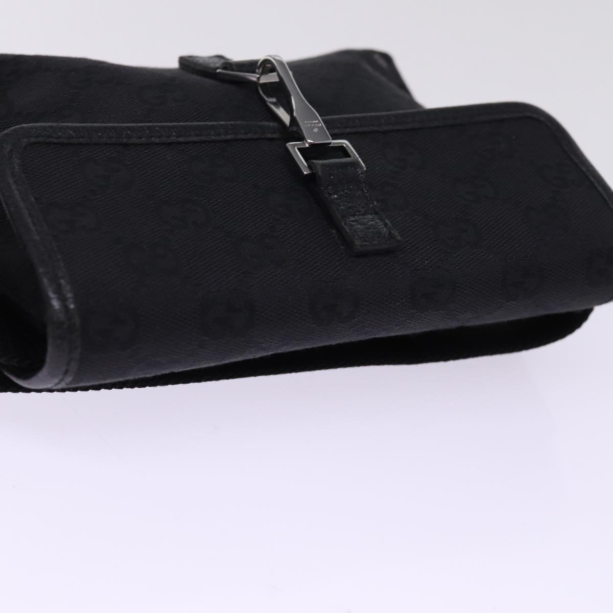 GUCCI GG Canvas Waist bag Black 92543 am6310