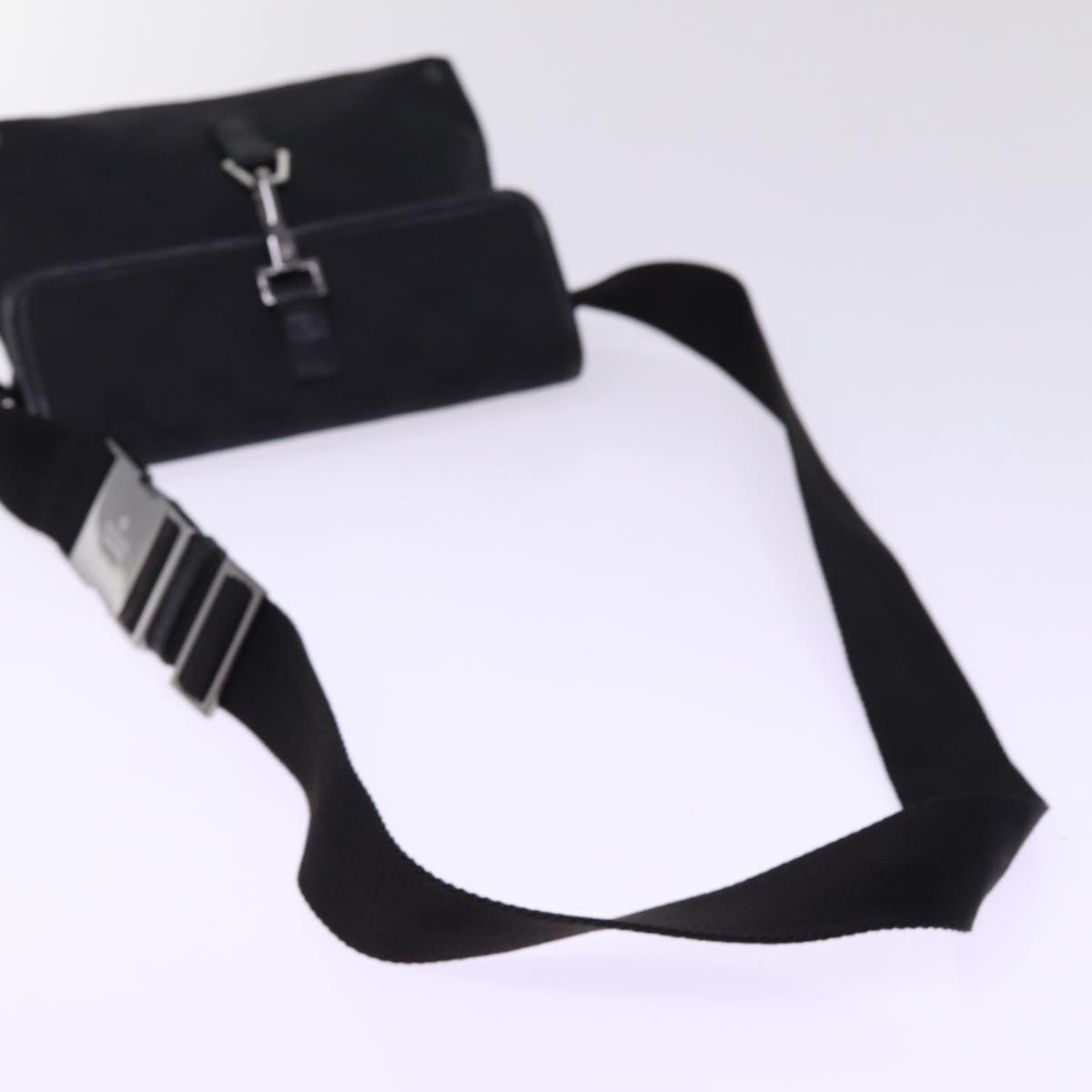 GUCCI GG Canvas Waist bag Black 92543 am6310