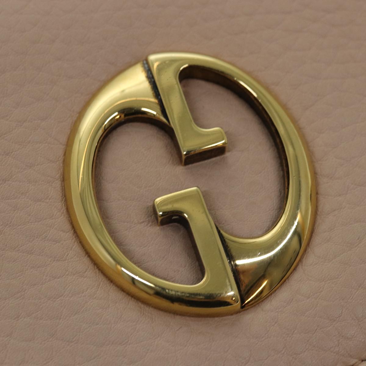 GUCCI Chain Shoulder Bag Leather Beige 251821 am6326
