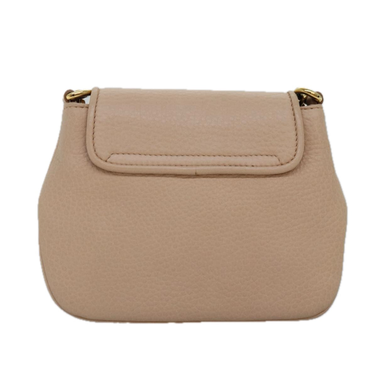 GUCCI Chain Shoulder Bag Leather Beige 251821 am6326