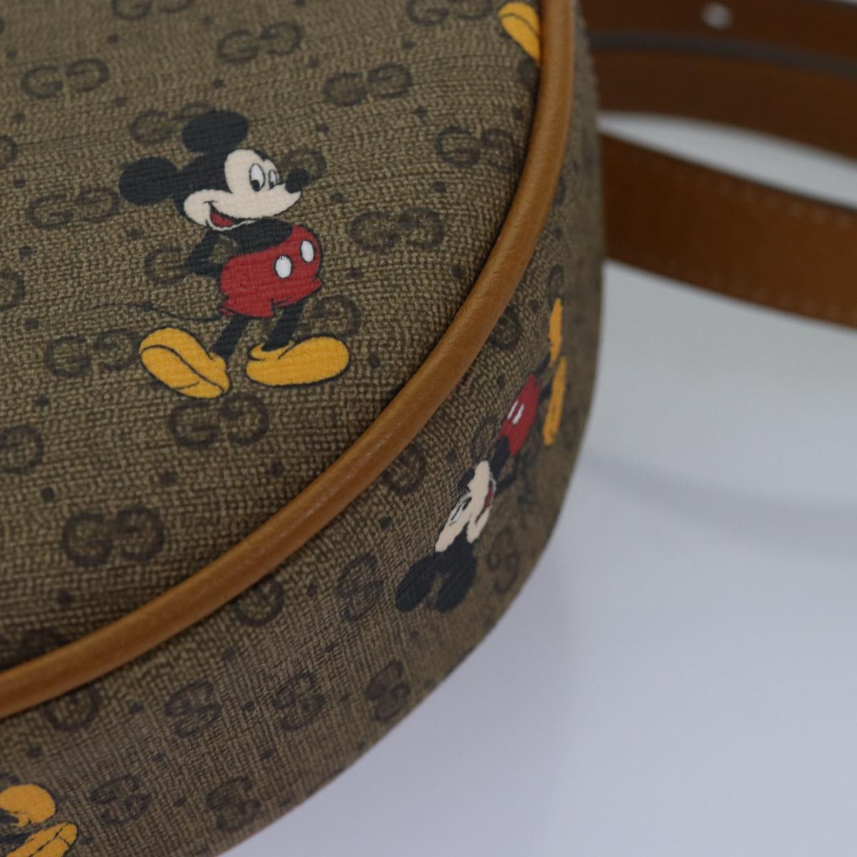 GUCCI Micro GG Supreme Disney Mini Backpack PVC Beige 603730 am6384S