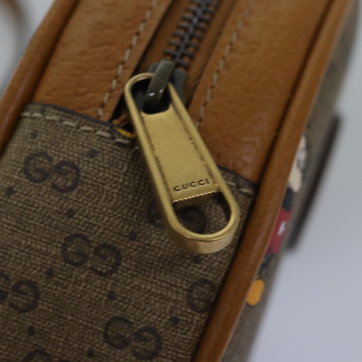 GUCCI Micro GG Supreme Disney Mini Backpack PVC Beige 603730 am6384S