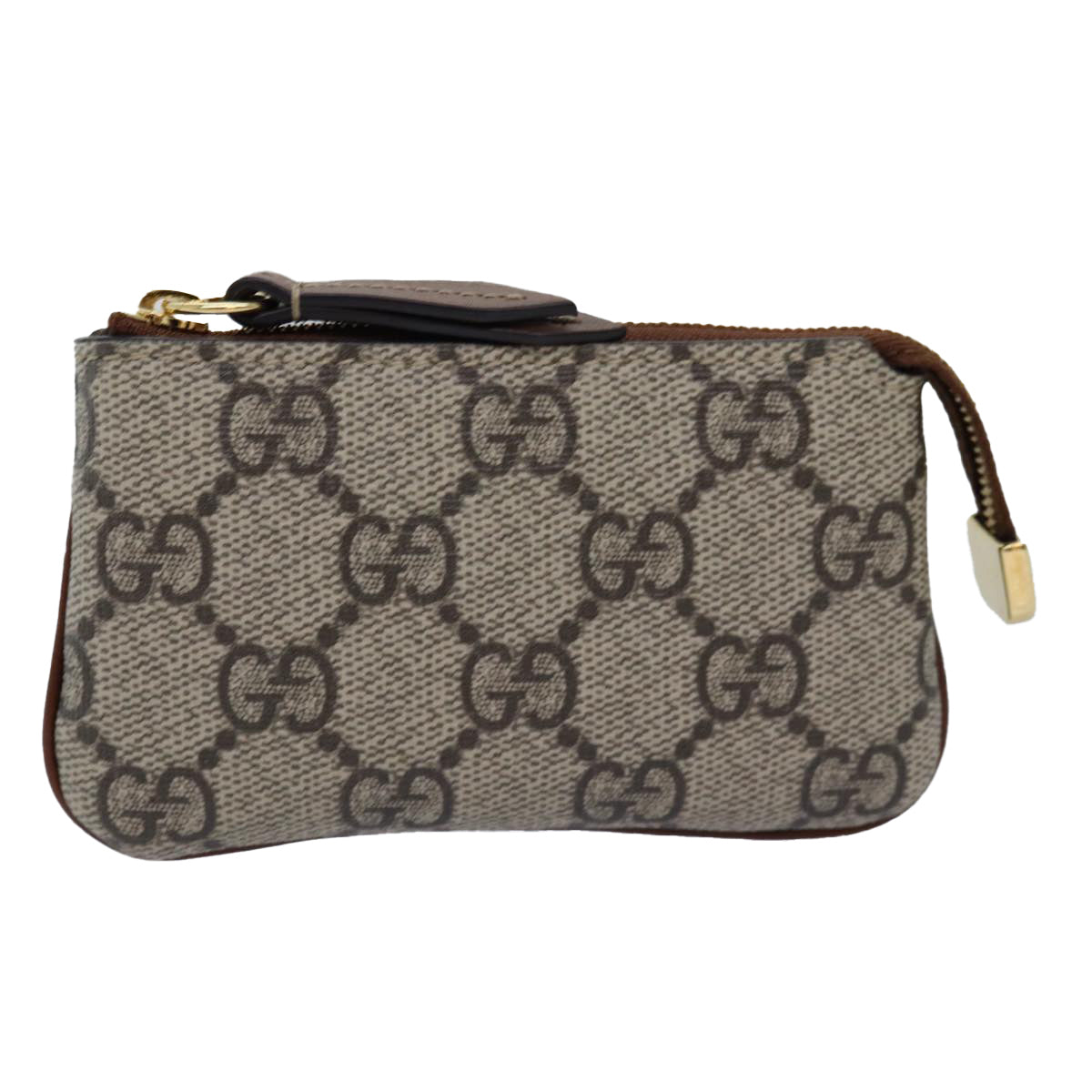 GUCCI GG Supreme Coin Purse PVC Beige 447964 am6386A