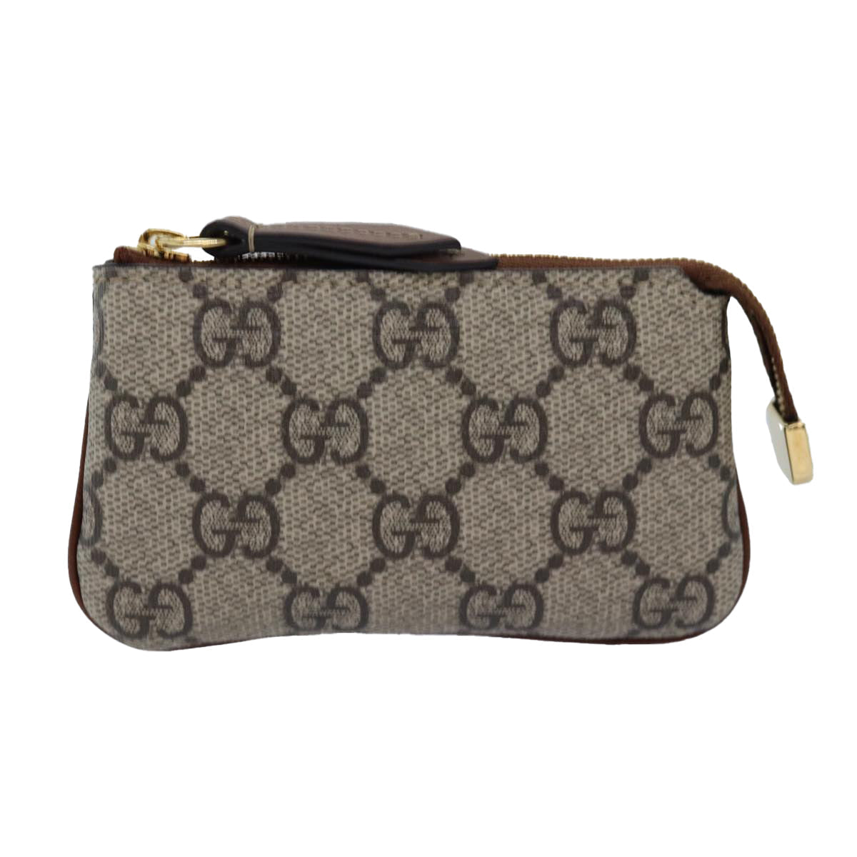 GUCCI GG Supreme Coin Purse PVC Beige 447964 am6386A