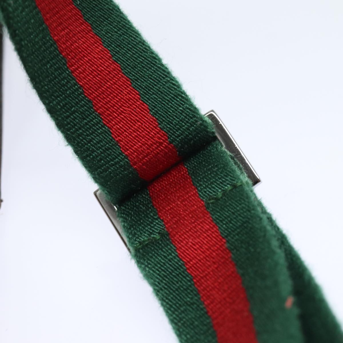 GUCCI GG Canvas Web Sherry Line Waist bag Beige Red Green 28566 am6441