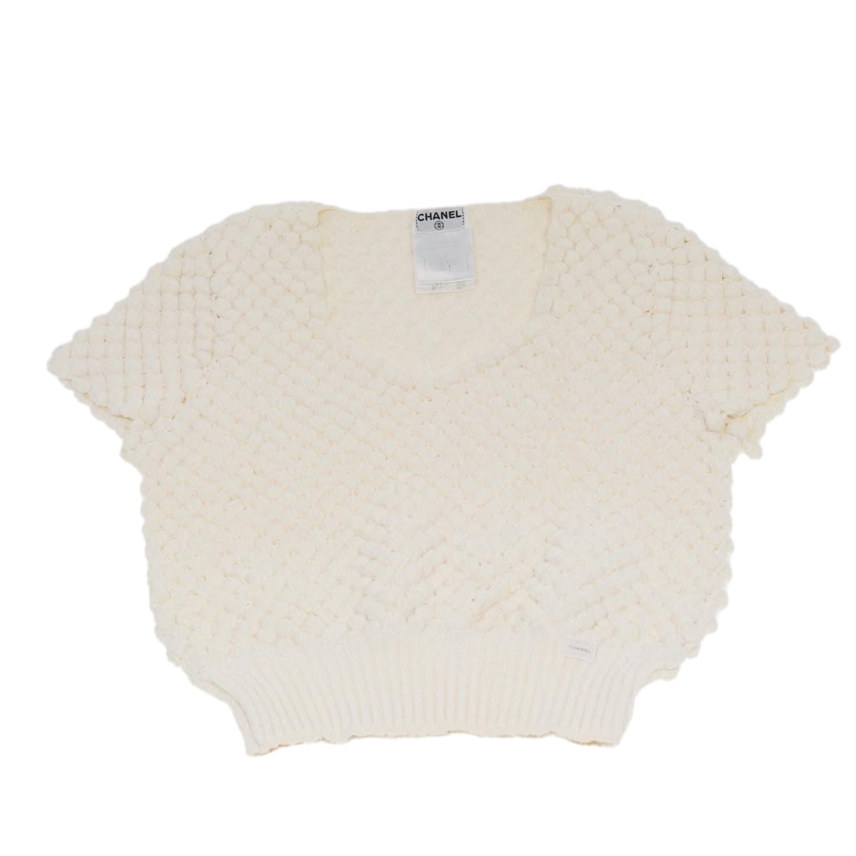 CHANEL　Tops Polyamide Nylon White CC am6465