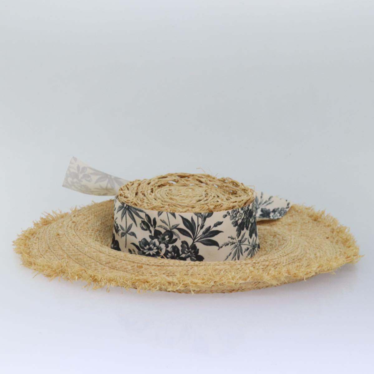 GUCCI Hat straw L size Beige am6467