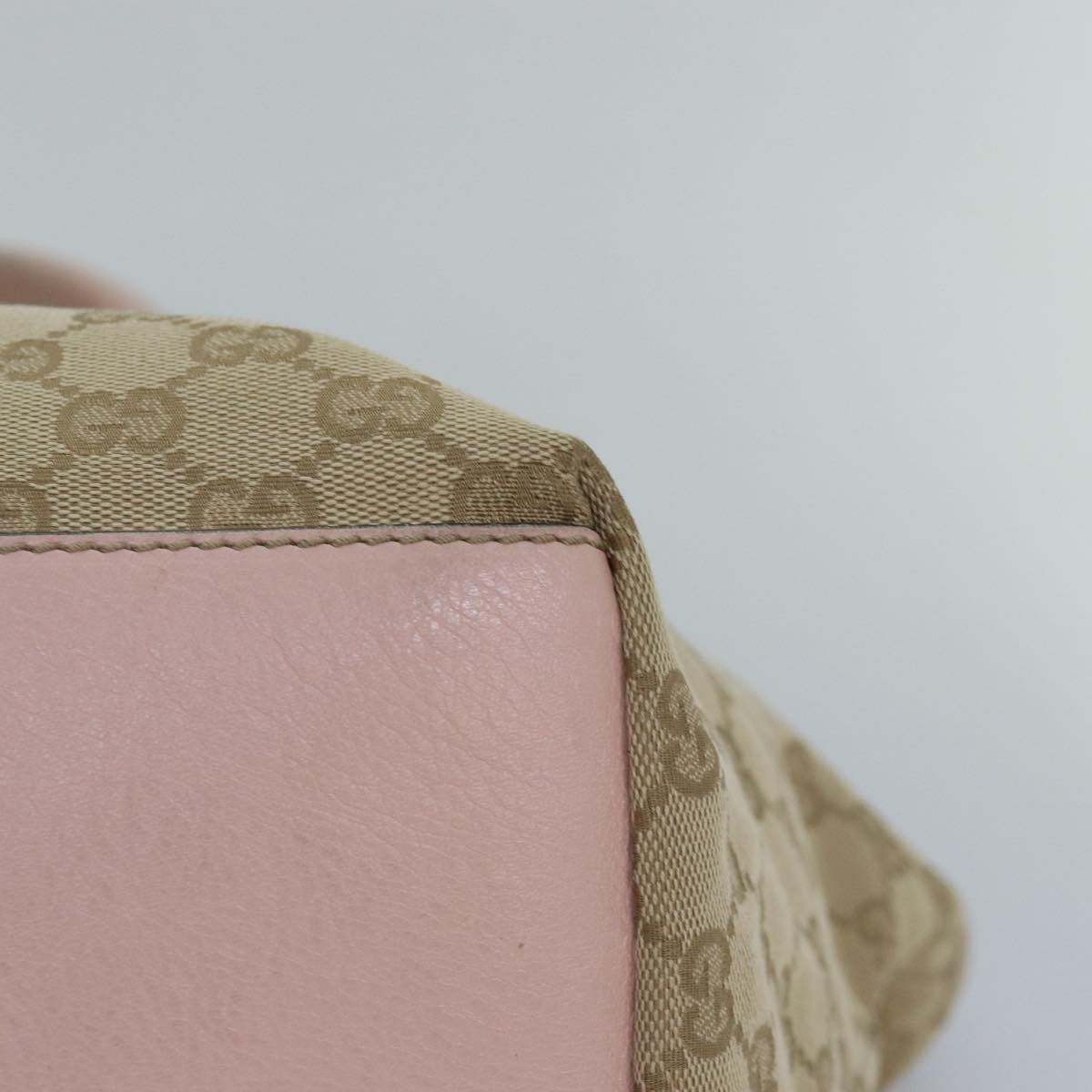 GUCCI GG Canvas Tote Bag Beige Pink Light blue 131230 am6472